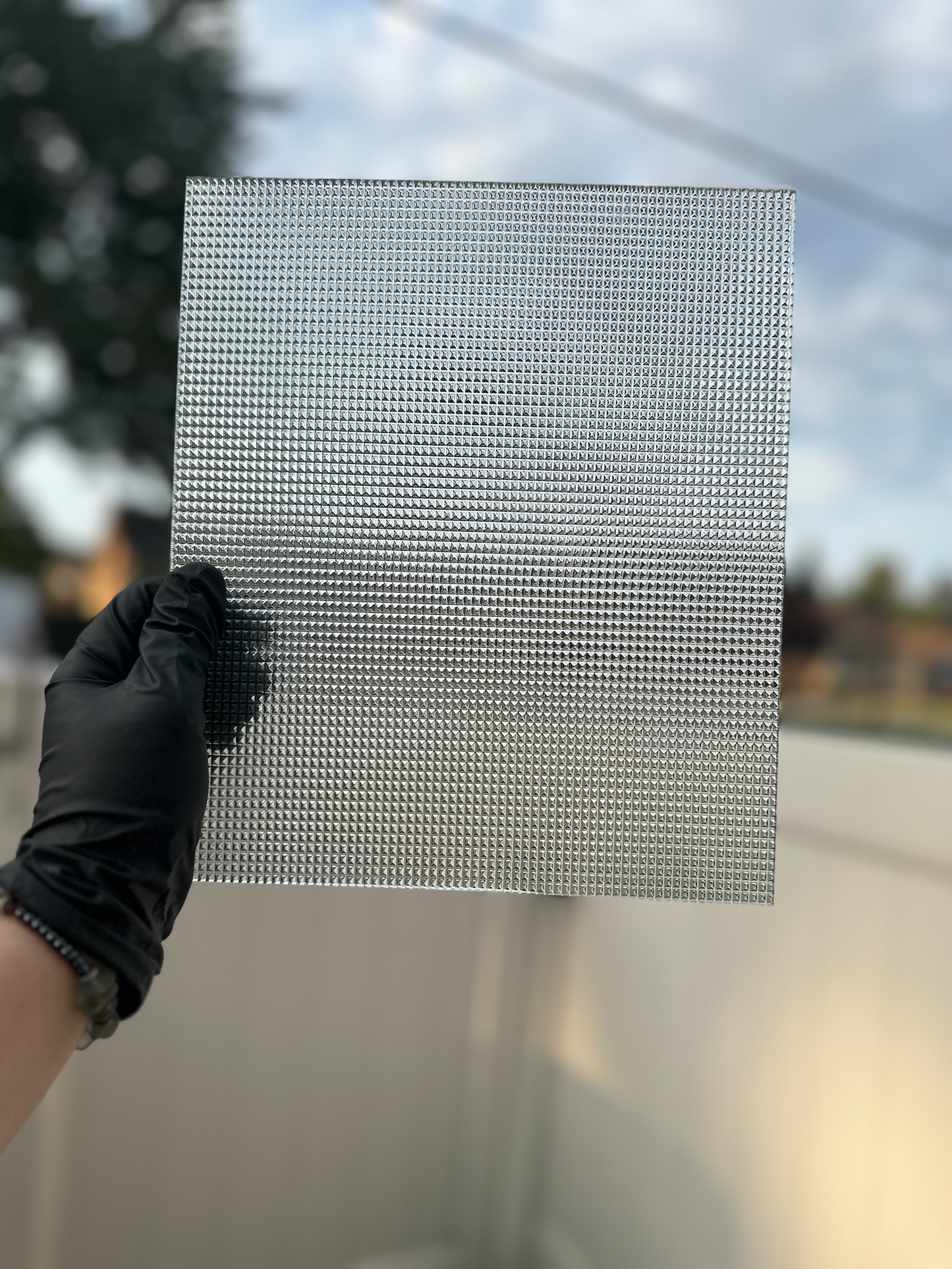 Clear Cube Textured Wissmach Art Glass non-fusible sheet glass 4mm thick - Stained Glass and Mosaics ONE size 10.5 x 8+ inches