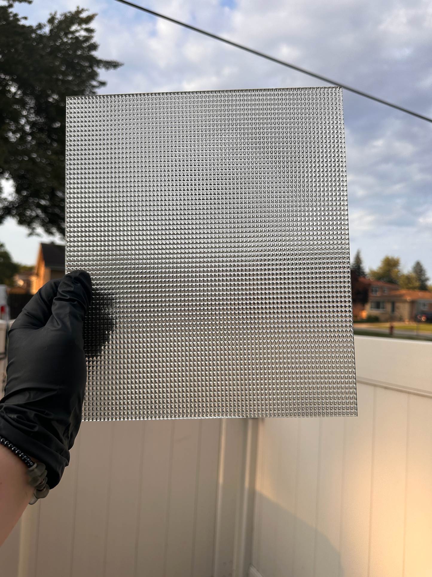 Clear Cube Textured Wissmach Art Glass non-fusible sheet glass 4mm thick - Stained Glass and Mosaics ONE size 10.5 x 8+ inches