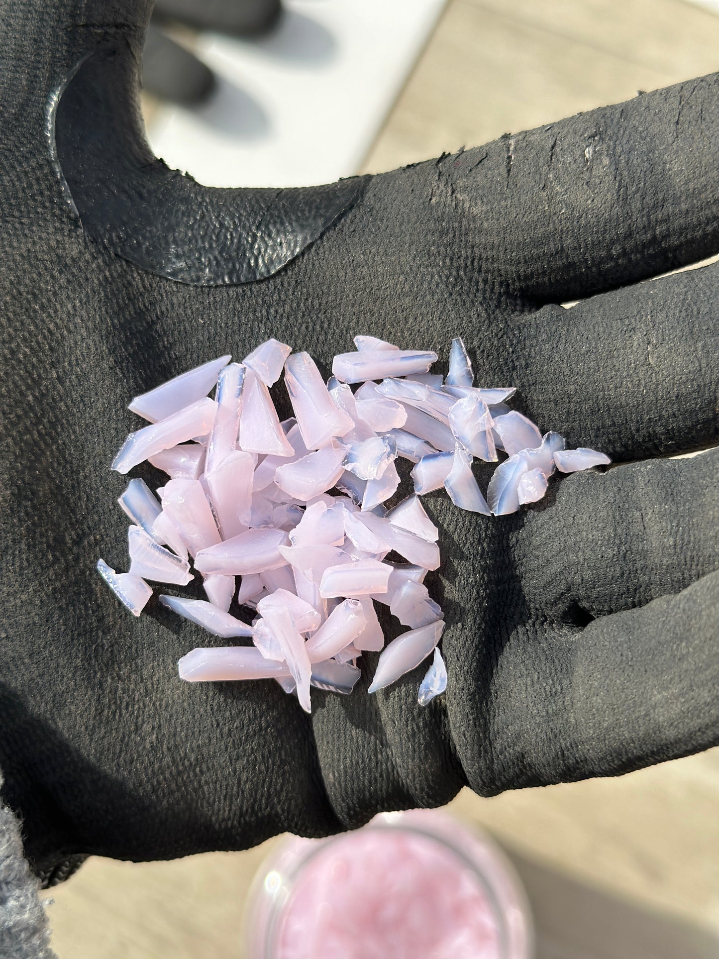 Coarse - Powder Pink Opal Frit by Oceanside Glass Compatible 96coe