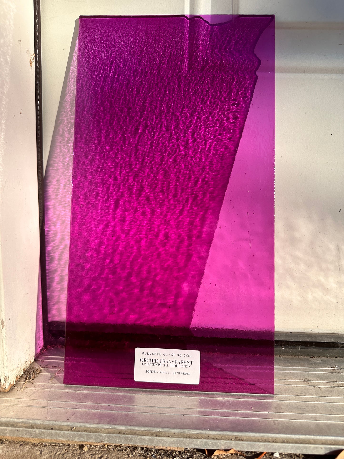 Bullseye Glass - Orchid Pink Transparent - 30717B - Limited Release Striker 90coe