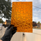 Wissmach Amber Figure C Art Glass Non Fusible Sheet Glass - Stained Glass and Mosaics ONE size 7.5 x 10.75 inches