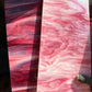 Bullseye Glass - 2311 - Cranberry Pink Trans & White Opal Streaky 90coe