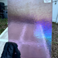 1428 Light Violet Rainbow Iridescent Transparent Bullseye Glass Fusible 90coe