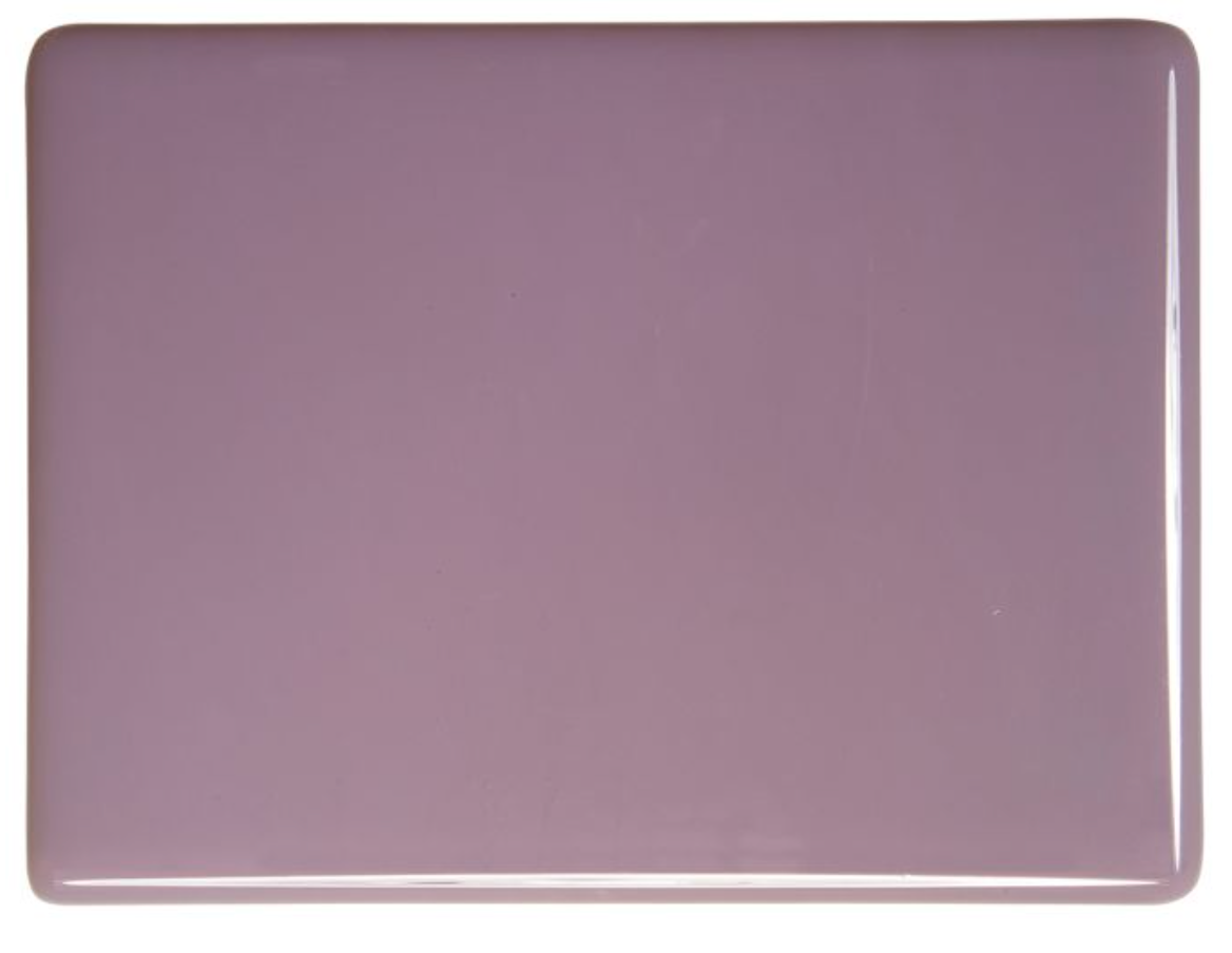 0303 Dusty Lilac Opalescent Bullseye Glass - 90 coe Fusible - Stained Glass - Mosaic