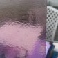 1428 Light Violet Rainbow Iridescent Transparent Bullseye Glass Fusible 90coe