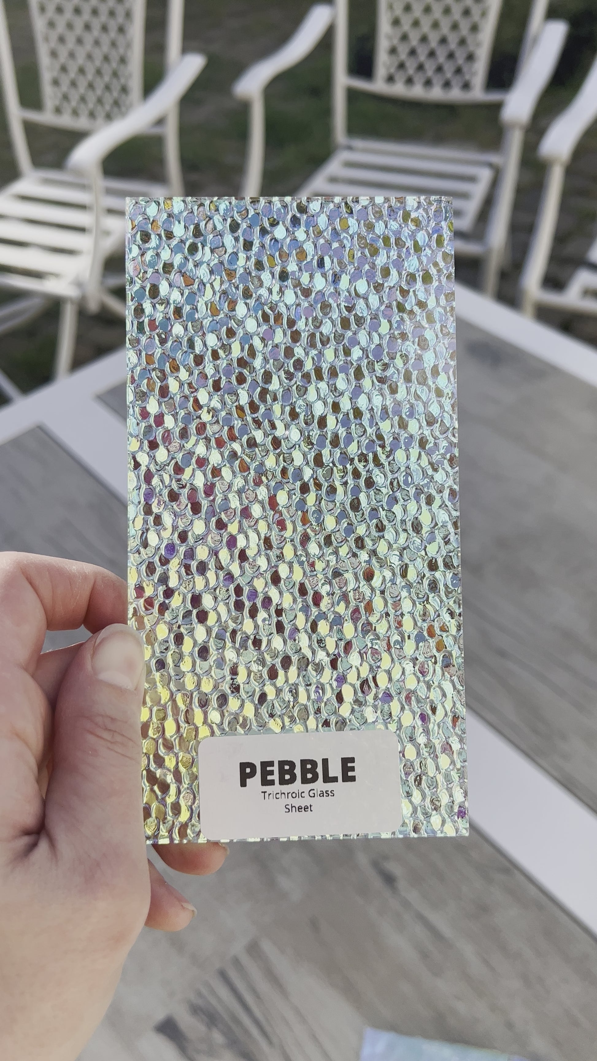 Trichroic Glass Sheets - Pebble – The Sprouted Plate