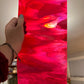 Bullseye Glass - 2311 - Cranberry Pink Trans & White Opal Streaky 90coe