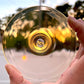 Crystal Glass Blown Handspun Rondels made in Germany