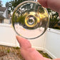 Crystal Glass Blown Handspun Rondels made in Germany