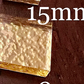 24K Gilded Gold Leaf Glass Square Tile / Stained Glass and Mosaic Jewel
