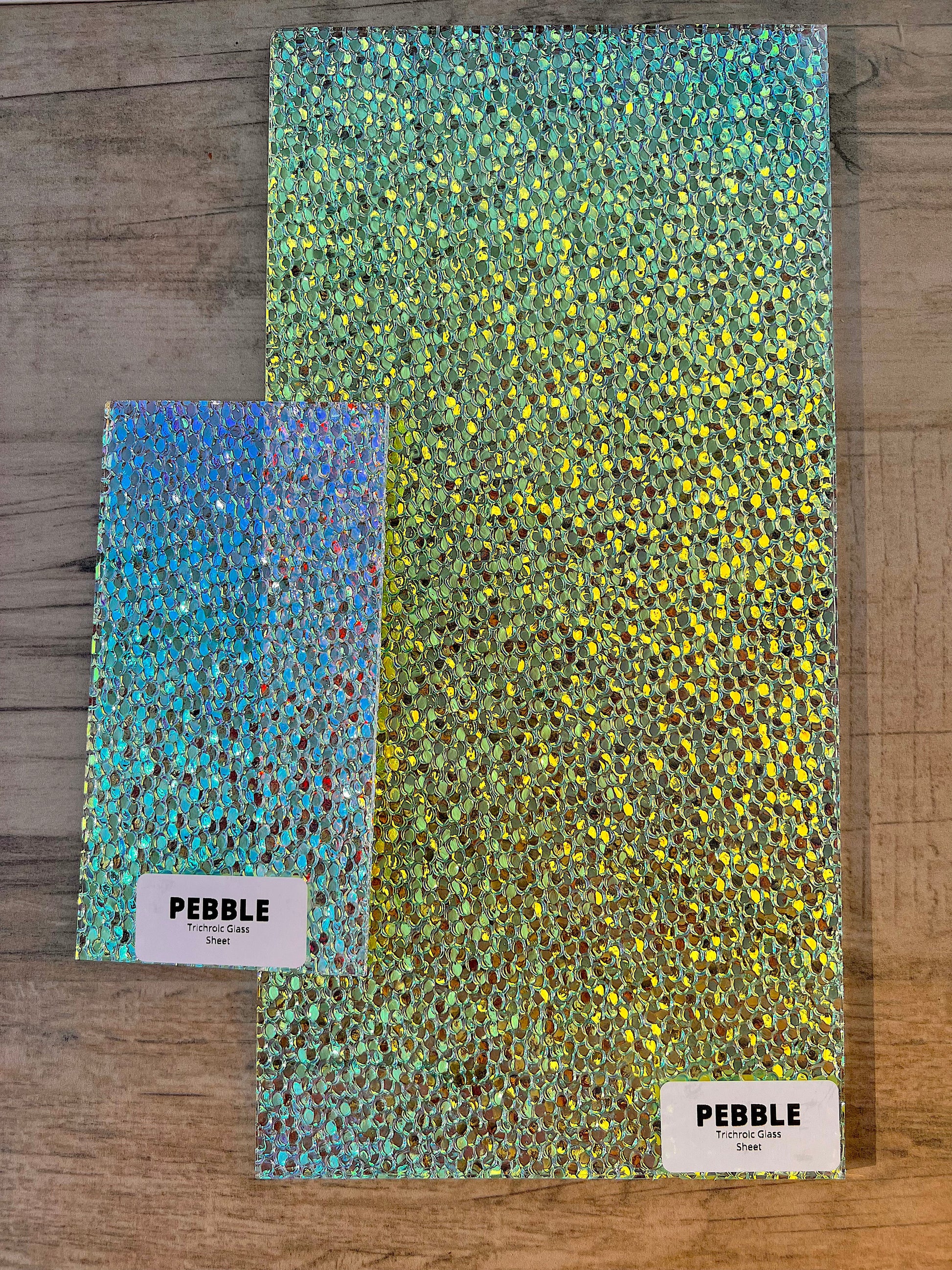 Trichroic Glass Sheets - Pebble – The Sprouted Plate