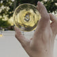 Crystal Glass Blown Handspun Rondels made in Germany