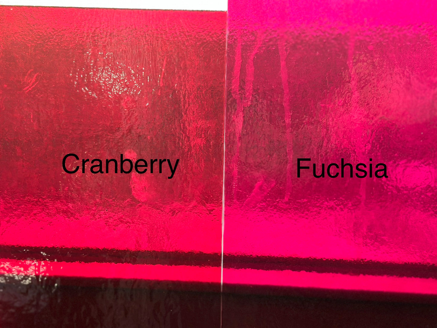 Bullseye Glass - 1311 - Cranberry Pink Transparent 90 coe